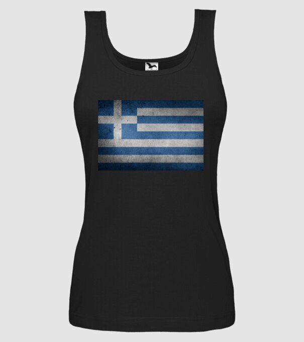 GREECE model negru pe tricou