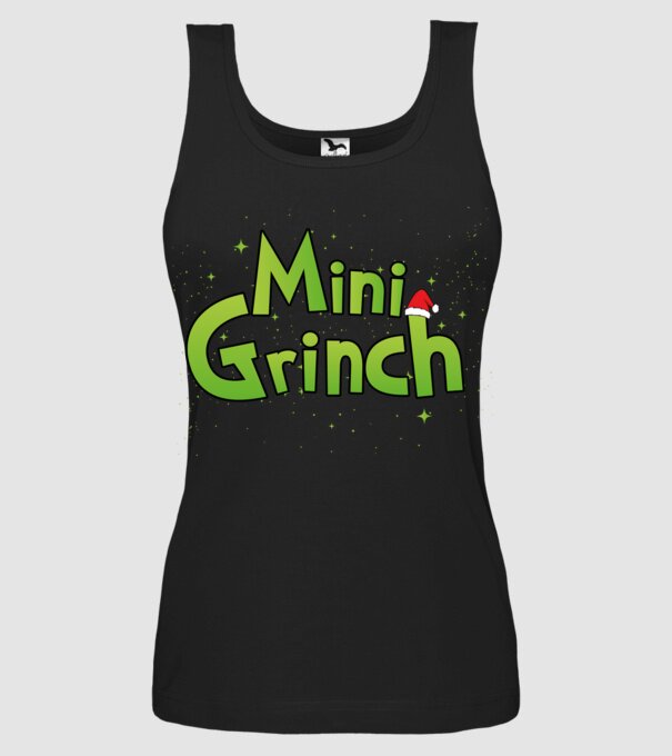 Grinch Family Mini Grinch model negru pe tricou