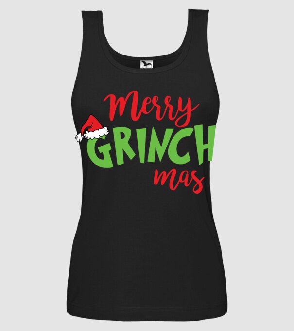 Grinchmas model negru pe tricou