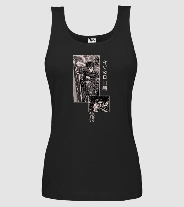 Guts Berserk model negru pe tricou