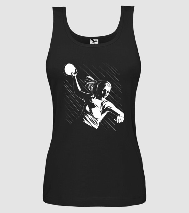 Handballer model negru pe tricou