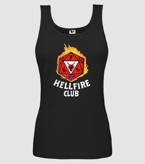hellfire club roll dice model negru pe tricou