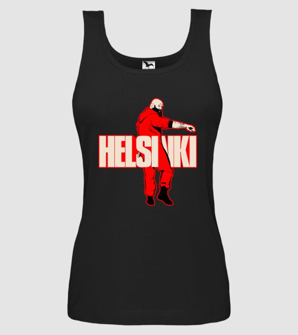 helsinki la casa de papel model negru pe tricou