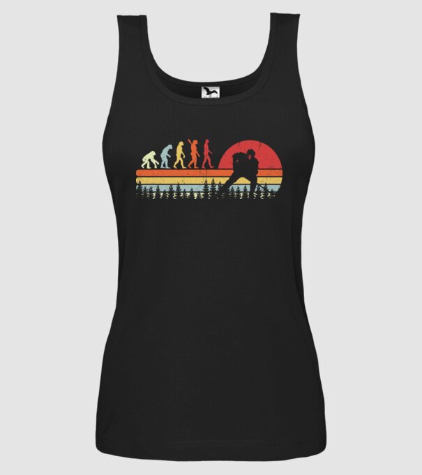 Hockey evolution model negru pe tricou