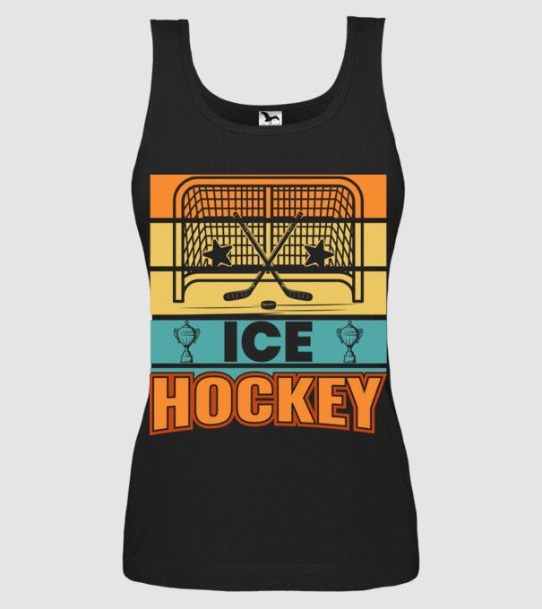 Ice Hockey model negru pe tricou
