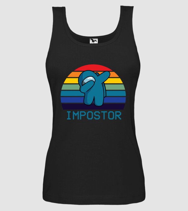 Impostor model negru pe tricou