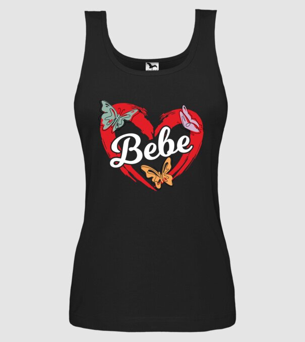 Bebe model negru pe tricou