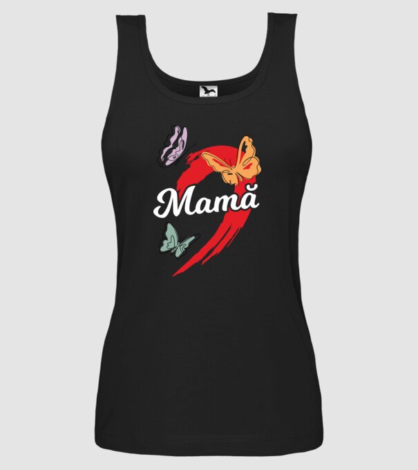 Mamă model negru pe tricou