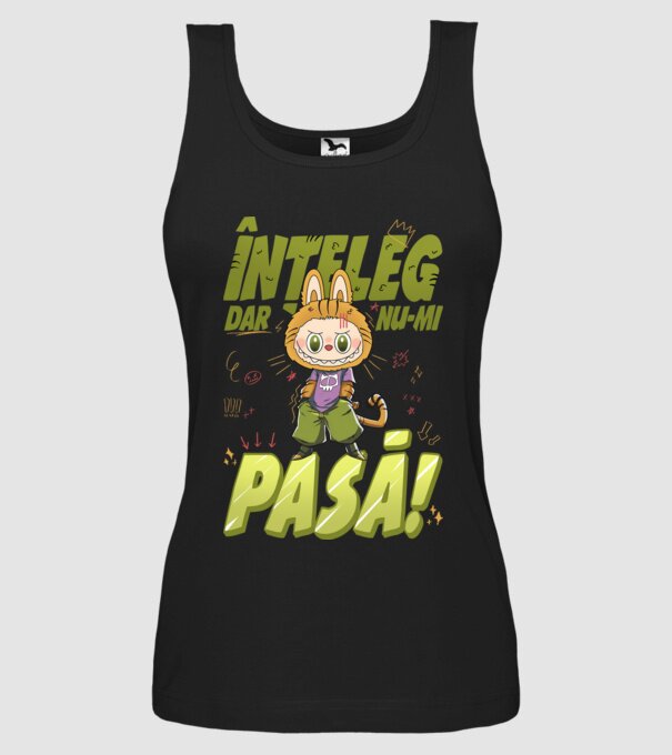 Înțeleg dar nu-mi pasă! model negru pe tricou