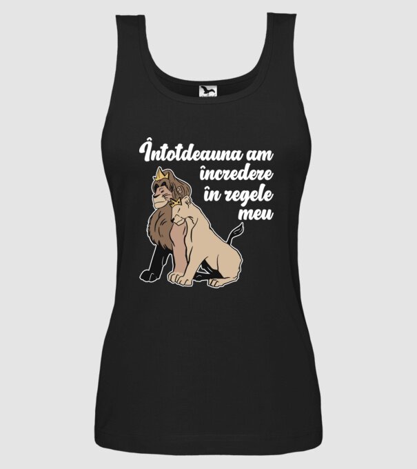Întotdeauna am încredere în regele meu model negru pe tricou