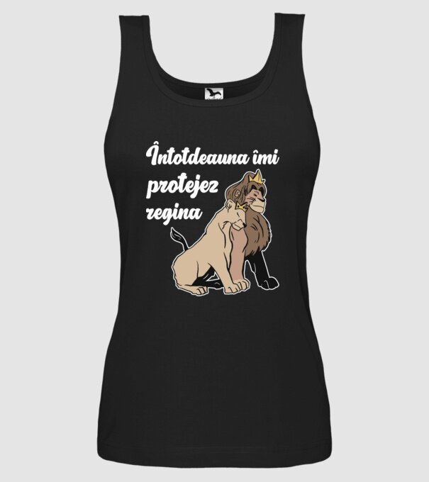 Întotdeauna îmi protejez regina model negru pe tricou