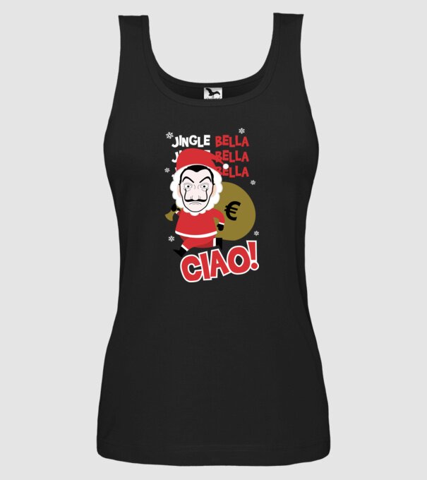 jingle bella christmas la casa de papel model negru pe tricou