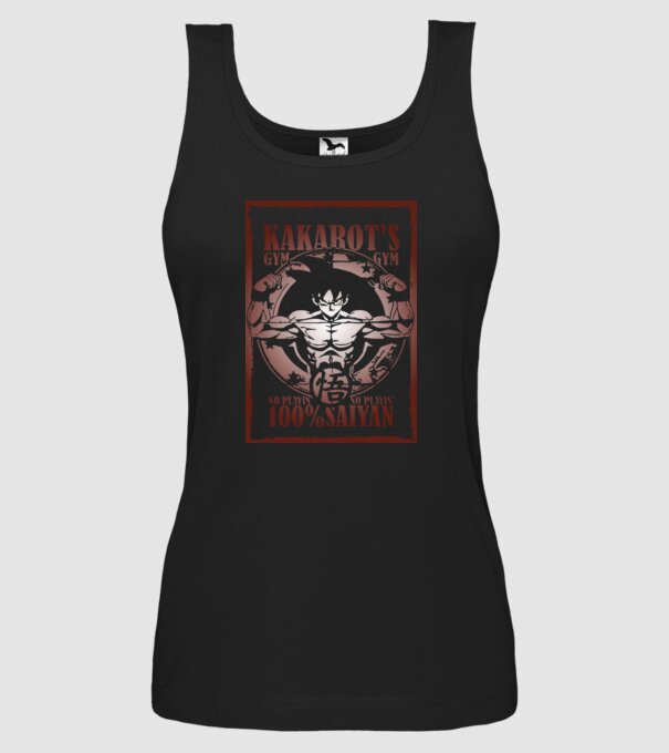 kakarots gym dragonball model negru pe tricou