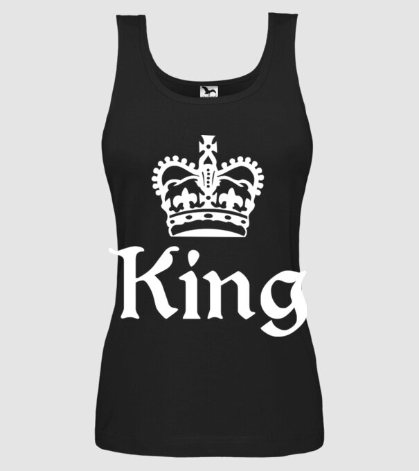 King model negru pe tricou