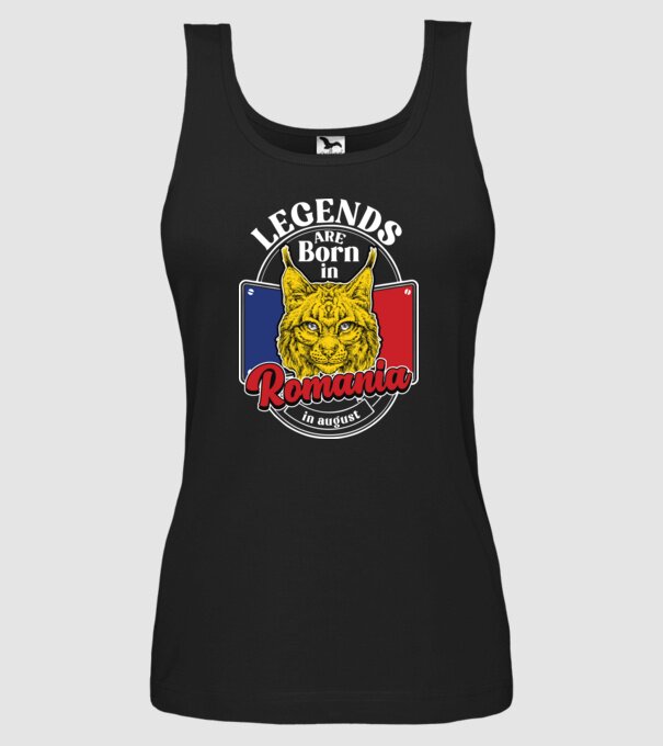Legends are born in România august model negru pe tricou