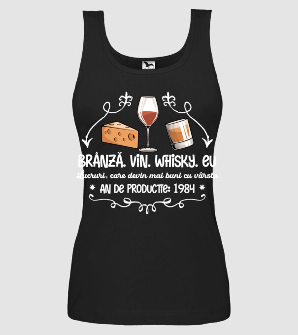Lucruri, care devin mai buni cu vârsta 1984 40 de ani model negru pe tricou