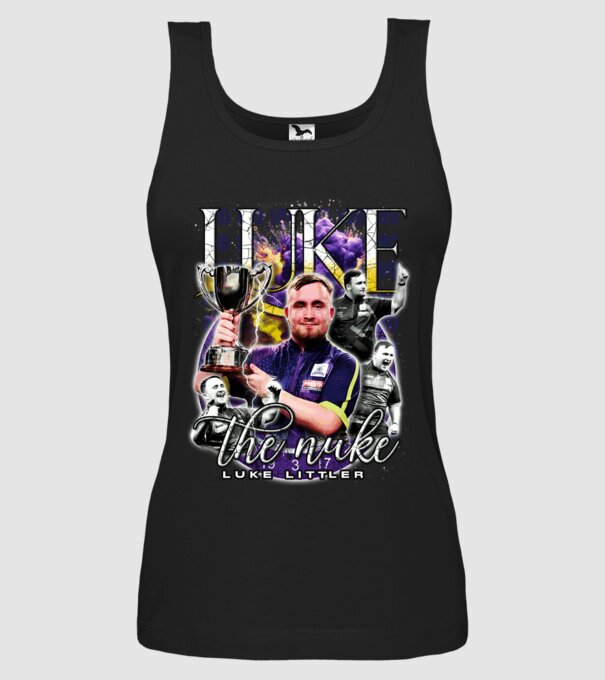 Luke the nuke model negru pe tricou