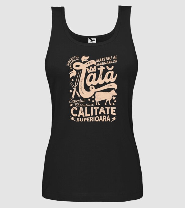 Împăratul grătarului, maestru al marinărilor, expertul cărnurilor - tată - Calitate superioară model negru pe tricou