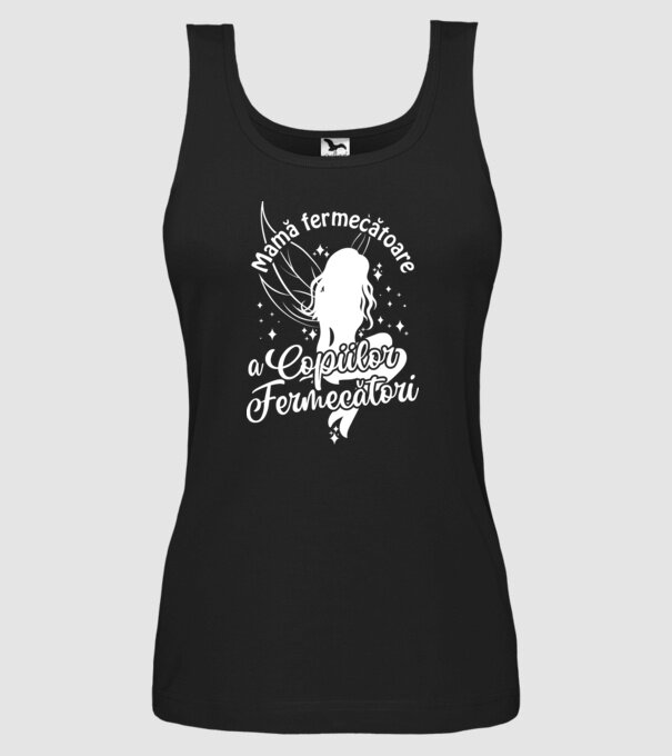Mamă fermecătoare a copiilor fermecători model negru pe tricou