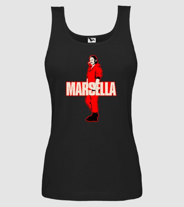 mareille la casa de papel model negru pe tricou