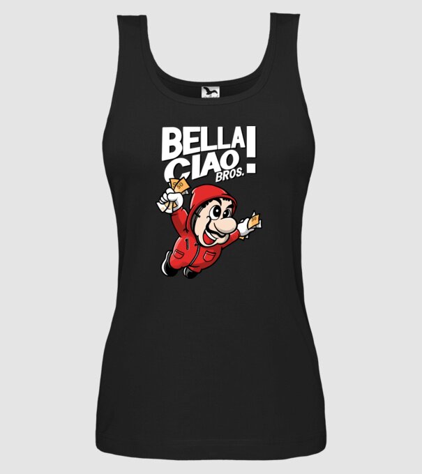 mario la casa de papel model negru pe tricou