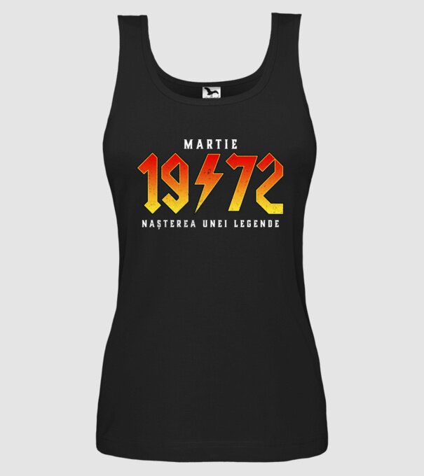 Martie - 1972 - nașterea unei legende model negru pe tricou