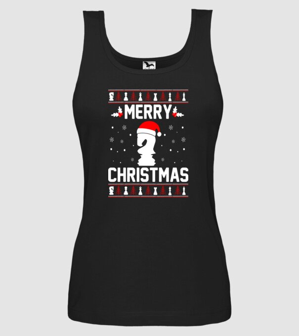 merry chessmass 3 model negru pe tricou