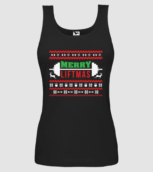 Merry liftmas 2 model negru pe tricou