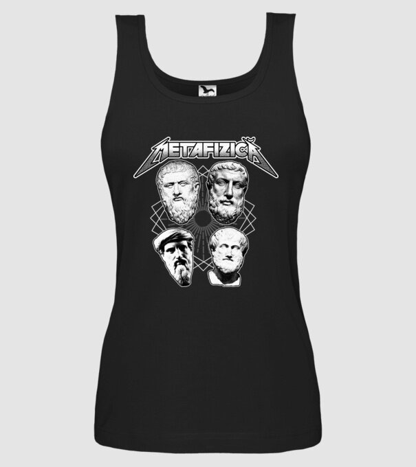 metafizică model negru pe tricou