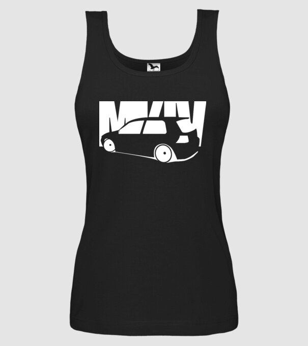 MK4-Golf model negru pe tricou