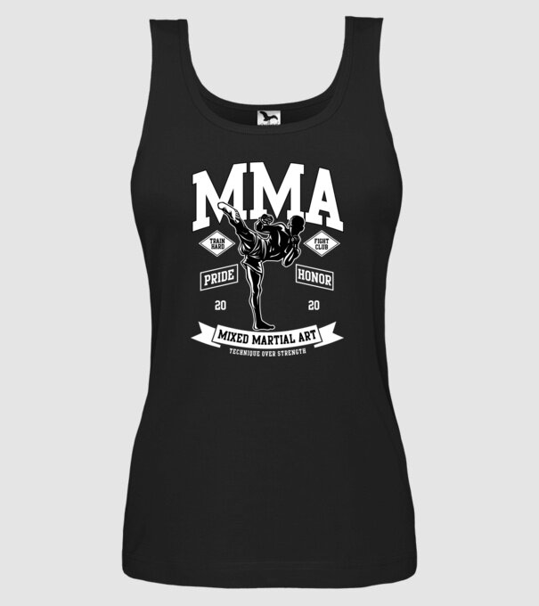MMA model negru pe tricou