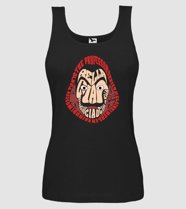 money heist logo names model negru pe tricou