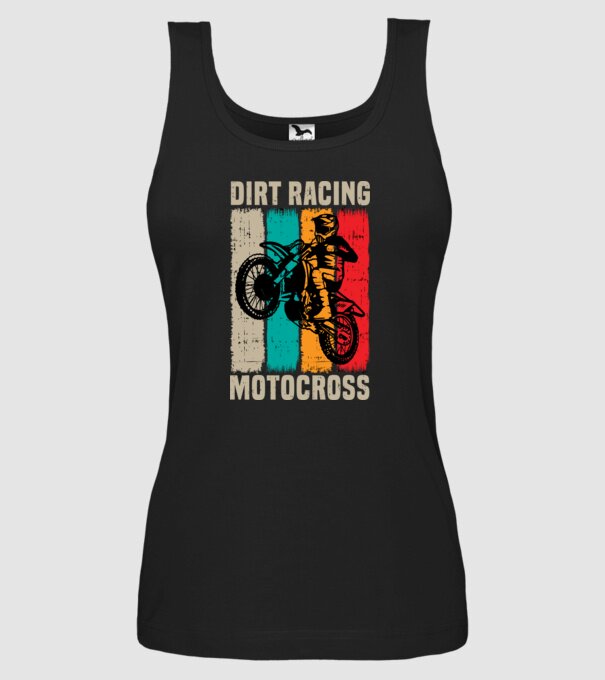 motocross model negru pe tricou