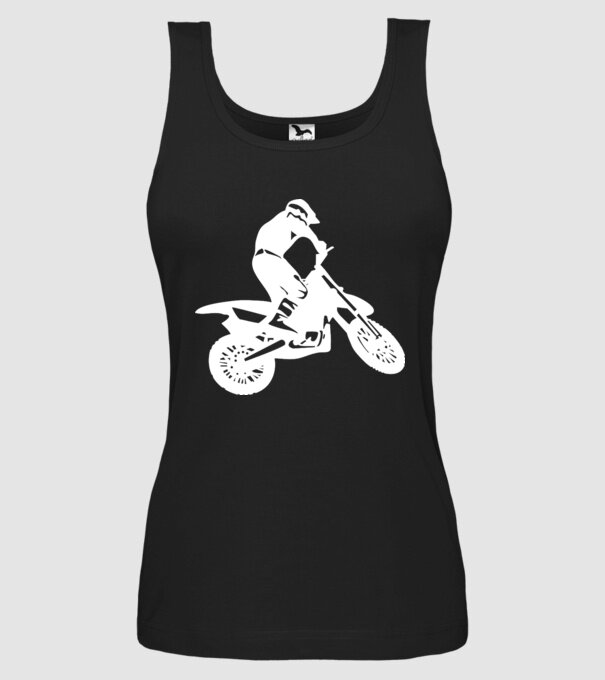 Mountain Bike model negru pe tricou