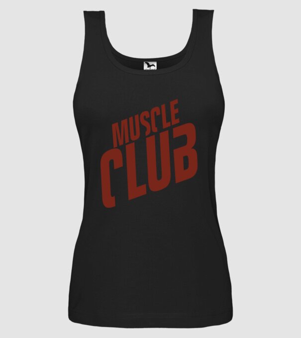 Muscle Club model negru pe tricou
