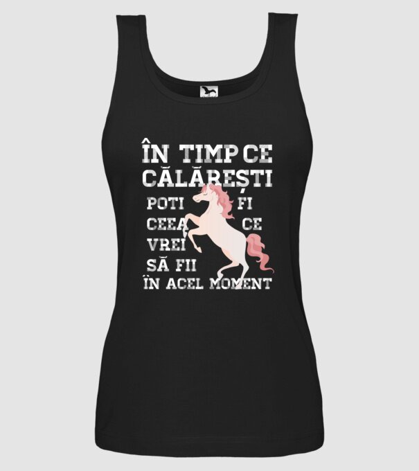 în timp ce călărești poți fi ceea ce vrei să fii - în acel moment model negru pe tricou