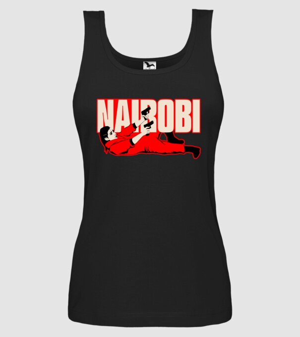 nairobi la casa de papel model negru pe tricou