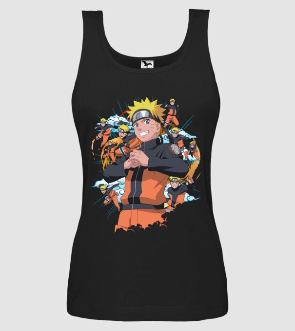 NARUTO model negru pe tricou