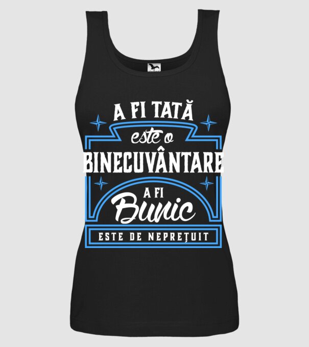 Neprețuit bunic model negru pe tricou