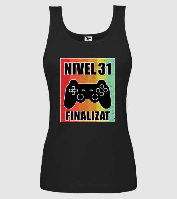 Nivel 31 finalizat model negru pe tricou
