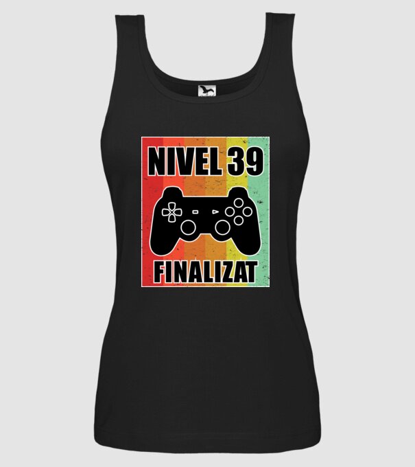 Nivel 39 finalizat model negru pe tricou
