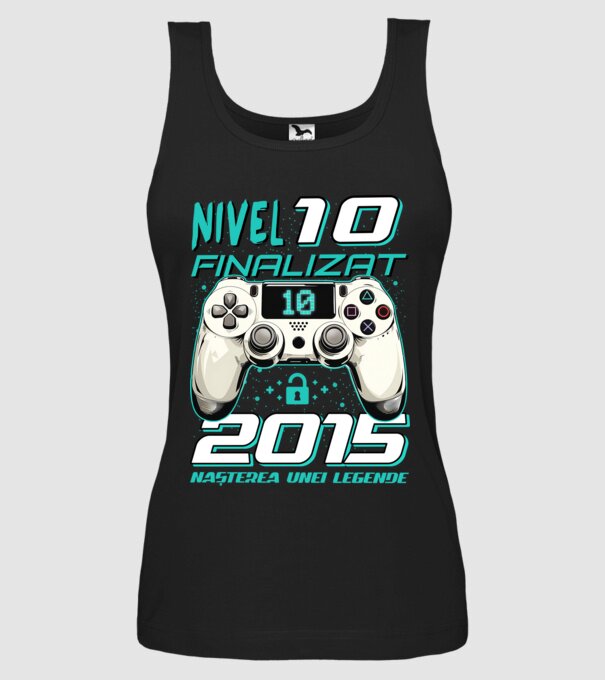 Nivel finalizat 10 2015 model negru pe tricou