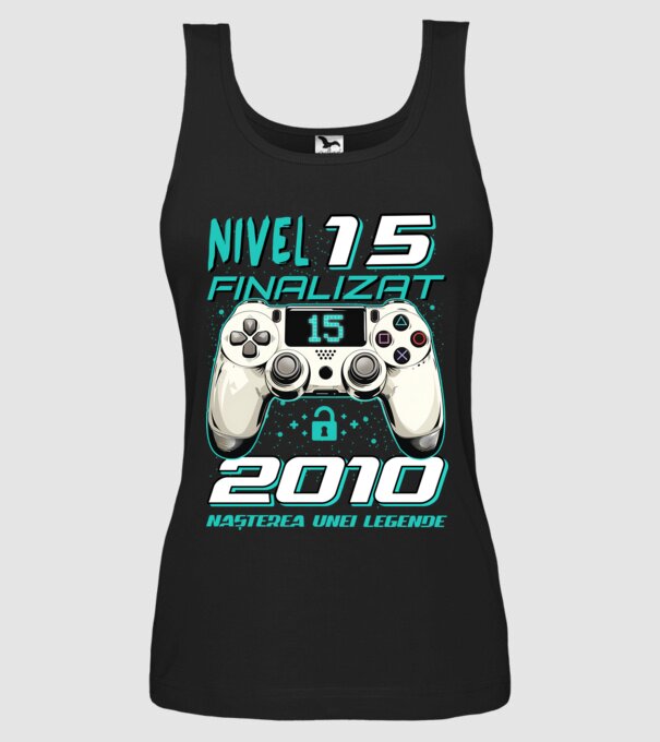 Nivel finalizat 15 2010 model negru pe tricou