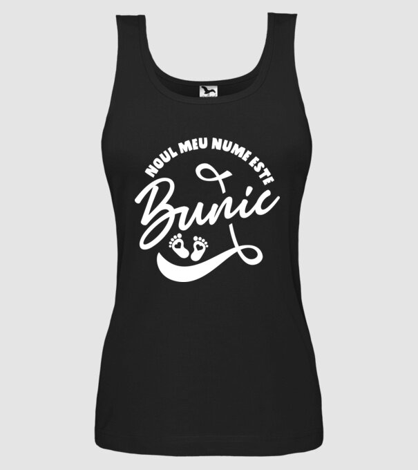 Noul meu nume este Bunic model negru pe tricou
