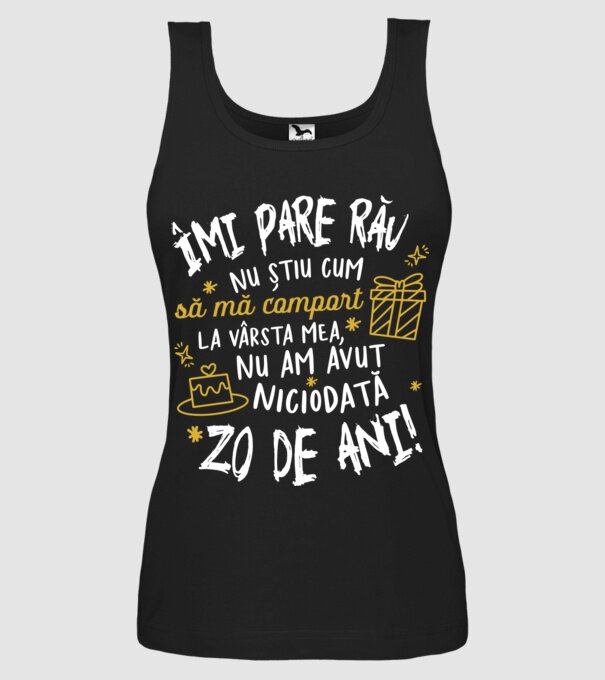 Nu am avut niciodată 20 de ani model negru pe tricou
