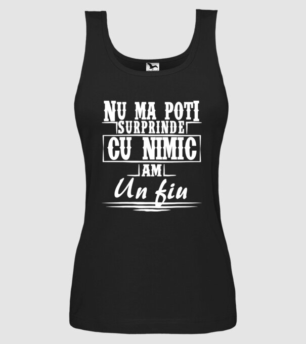 Nu mă poți surprinde cu nimic, am un fiu model negru pe tricou