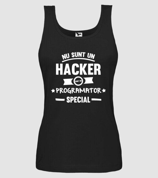 Nu sunt un hacker, sunt un programator special model negru pe tricou