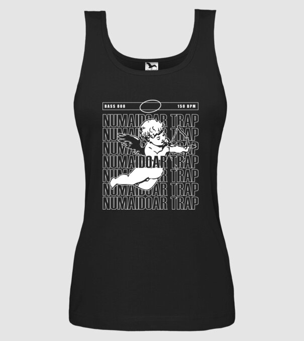 numaidoar trap model negru pe tricou