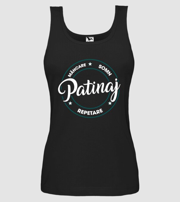 patinaj model negru pe tricou