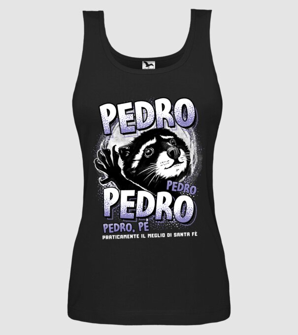 PEDRO PEDRO PEDRO model negru pe tricou